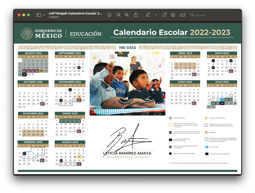 Calendario Escolar Sep 2022 2023 Servicios Escolares
